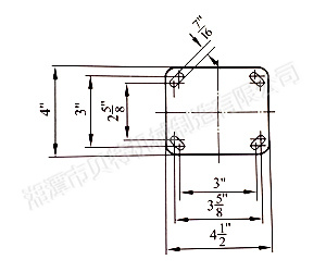 雙剎式普通重型帶制動(dòng)腳輪